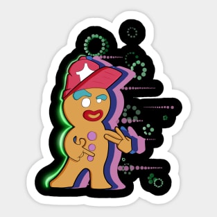 What's Up Gingerbread Sticker